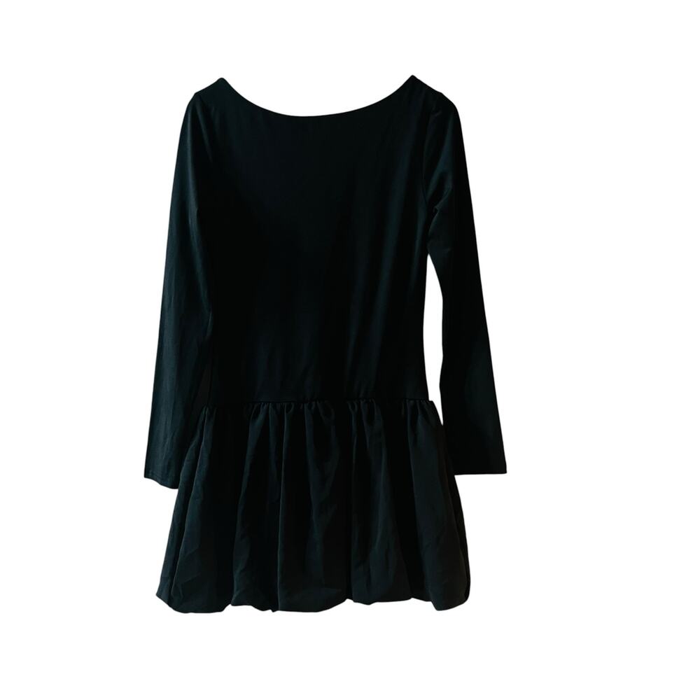 Hyperfire Long Sleeve Bubble Skirt Mini Dress Size L Large NWT Black - Picture 3 of 8